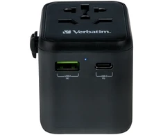 Verbatim - universalus kelioninis adapteris UTA-02 PD20W/QC / 1xUSB / 1xType-C