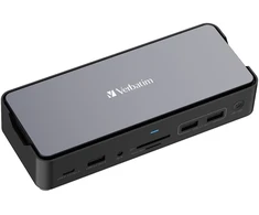 „Verbatim“ USB-C Pro 15 prievadų įkrovimo stotelė su pridėtu SSD disku, CDS-15SSD