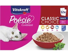 Vitakraft - Poésie Classique padažas, sudėtinė pakuotė 12x85gr