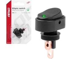 Elipsinis jungiklis su foniniu apšvietimu 12v 24v amio-03087