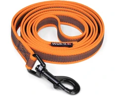 „WalkFit“ – neslystantis pavadėlis sekimui su rankena – oranžinis – 20 mm x 5 m
