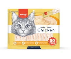 „wanpy“ – „Wanpy“ kačių kreminiai, laižomi skanėstai su vištiena, 50 vnt. pakuotėje, 700 g (50 x 14 g) – 700 g (50 x 14 g)