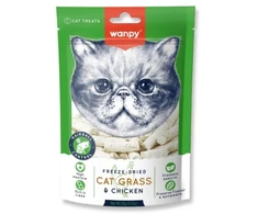 wanpy - Wanpy liofilizuotas kačių ėdalas su žole ir vištiena, 20 g - 20 g