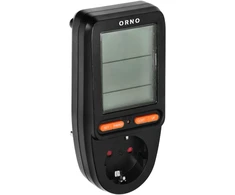 Orno Watomierz, Vatmetras, energijos skaičiuotuvas su LCD ekranu, „Schuko“ versija, juodas