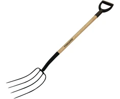 Fiskars 4 ašmenų šakė 250, su medine rankena (1023112)