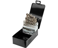 Grąžtas Wiertła HSS-Co metalo grąžtai 1,0–13,0 mm, 25 vnt. rinkinys