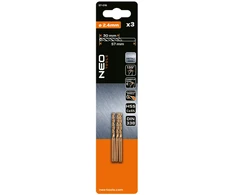 Wiertła HSS-Co metalo grąžtai 2,4 mm, 3 vnt.