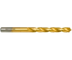 Wiertło Baildon DIN 338 RN 9,5 mm HSS TiN (S) metalo grąžtas, 125–81 mm (3 plokštumų kotas)