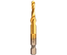 Sriegimo grąžtas NEO 08-952 M5x0,8 mm, HSS TiN, šešiabriaunis