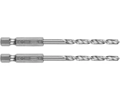 Wiertło Šešiakampis metalinis grąžtas 4,0 mm, 2 vnt.