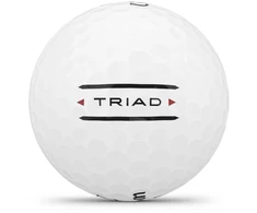 Wilson – 2025 Triad golfo kamuoliukai – balti – 12 vnt. pakuotėje