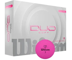 Wilson - Duo minkštas golfo kamuoliukas, rožinis, 12 kamuoliukų