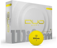 Wilson DUO minkštas golfo kamuoliukas – geltonas – 12 kamuoliukų