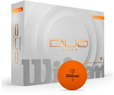 Wilson DUO minkštas golfo kamuoliukas – oranžinis – 12 kamuoliukų