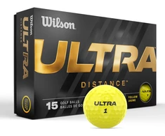 Wilson - golfo kamuoliukai Ultra Distance geltoni, 15 vnt. pakuotėje
