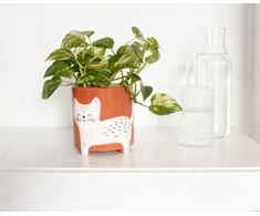 Winkee - gėlių vazono dubuo - gėlių vazono katė - 13 cm -