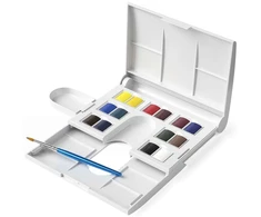 „Winsor Newton“ – „Cotman“ akvarelinių dažų rinkinys, 14 x 1/2 keptuvės (831058)