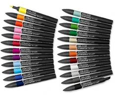 Winsor &amp; Newton - Teptukų rinkinys - Studentams, dizaineriams - 24 vnt. + dėklas