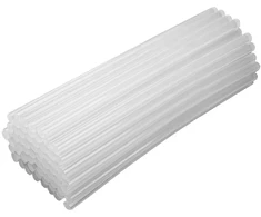 Wkłady Klijų lazdelės 11 mm, skaidrios, apie 2000 g