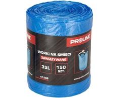Worki na śmieci wiązane hdpe 35l rolka 150szt., proline