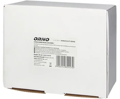 Orno Wtyczka Plokščias kištukas be įžeminimo, 2,5 A, 250 V, baltas polikarbonatas, 50 vnt.