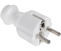 Wtyczka Oem Kištukas su įžeminimu unischuko baltas WT-30