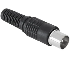 Cabletech ilgas juodas televizoriaus antenos kištukas