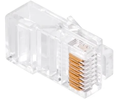 Wtyk Telefono kištukas. RJ45 8P 8C (laidas) per CAT.5E