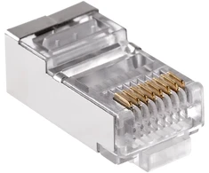 Wtyk Telefono kištukas. RJ45 8P 8C (laidas) per CAT.6E, ekranuotas