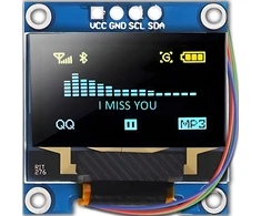 Wyświetlacz OLED ekranas 0,96 colio i2c iic ssd1306 128x64 px mėlynas 3-5v