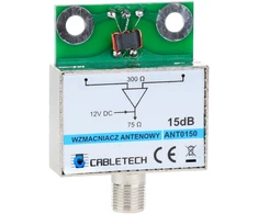 15dB ekranuotas antenos stiprintuvas Cabletech