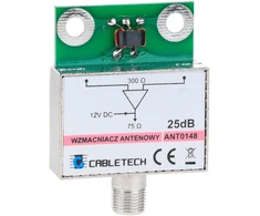 Cabletech 25dB antenos stiprintuvas