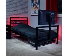 X Rocker „Xrocker Base Camp“ viengulė lova su „Vesa Mount“ televizoriumi