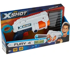 Zuru XSHOT - „Excel Fury 4“ putplasčio smiginio šaudyklė (16 smiginių)