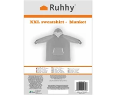XXL megztinis - pilka antklodė Ruhhy 24402