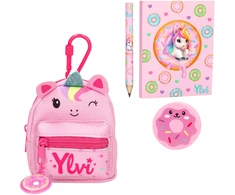 Ylvi - Kanceliarinė kuprinė Vienaragis - Rožinė ir Violetinė - Mini