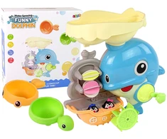 Vonios žaislas Lean Toys delfinas su kriokliu, 30x30x11 cm