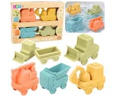 Lean Toys Guminiai automobiliai 4 vnt.