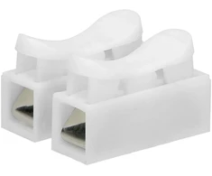 Złączka Dvigubo bėgelio spyruoklinė jungtis 2x2,5mm², 100 vnt.