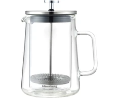 Zaparzacz Stūmoklinis kavos / arbatos virimo aparatas, stiklinis, 0,60 l Klausberg