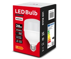 Żarówka LED Maclean, E27, 28W, 220-240V AC, zimna balta, 6500K, 2940lm, MCE302 CW