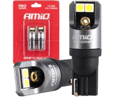 „Full pro“ LED lemputės T10 W5W 4x3030 SMD baltos 12 V 24 V amio-03580