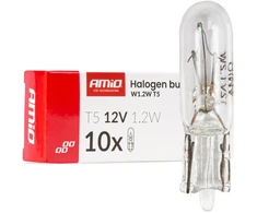 Halogeninės lemputės 1,2w w2x4,6d 10vnt amio-04412