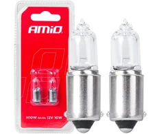 Halogeninės lemputės H10W 12V 10W BAX9S 2vnt. blisterinėje pakuotėje amio-03356