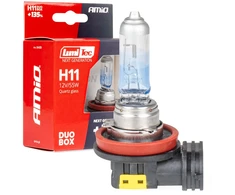 Halogeninės lemputės H11 12V 55W „Lumitec“ naujos kartos +135% „Duo Amio-04408“