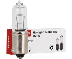 Halogeninės lemputės H21W 12V 21W Bay9S 10 vnt. amio-04514