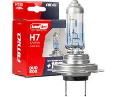 Halogeninės lemputės H7 12V 55W „Lumitec Next Generation“ +135% „Duo Amio-04405“