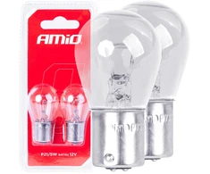 Halogeninės lemputės P21/5W Bay15D 12V 2vnt. blisteryje amio-03353