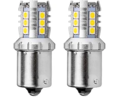 LED lemputės Canbus 3030 16SMD 1156 BA15S P21W R10W R5W baltos 12V 24V amio-02796