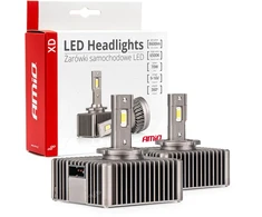 LED kaitrinės lemputės xD D5S 6500K Canbus Amio-03314 serija
